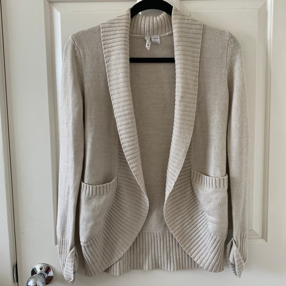 Full Tilt Cream Knit Cocoon Cardigan